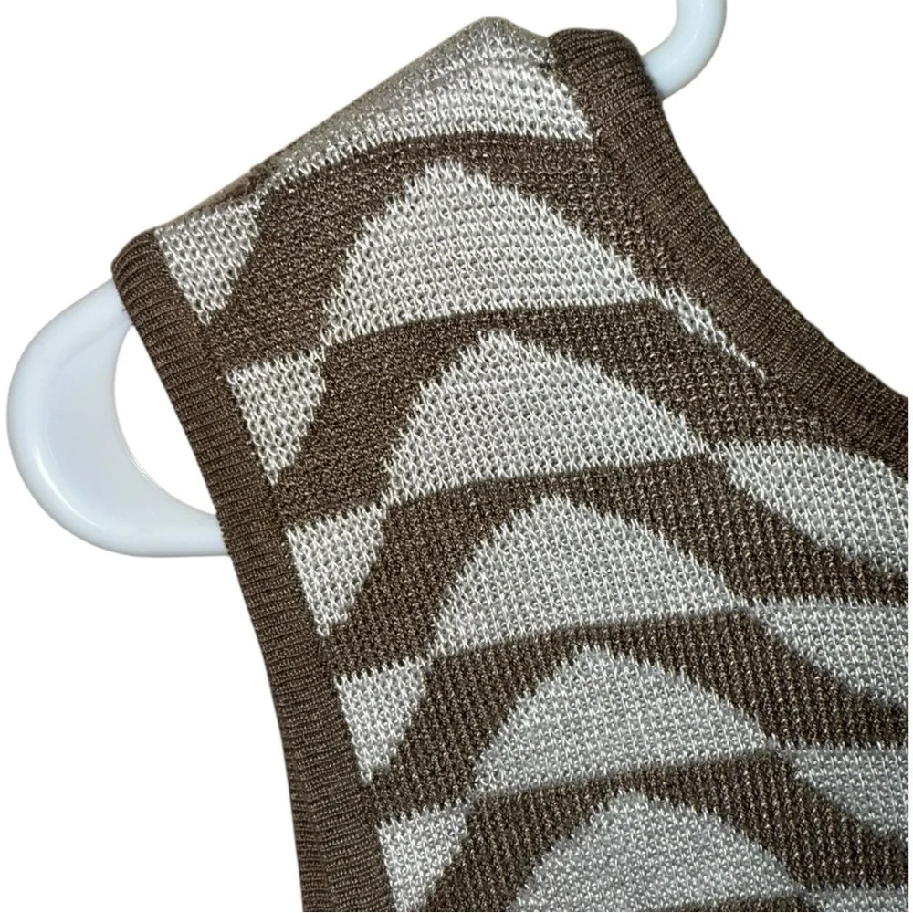EMPORIO ARMANI Vintage Sleeveless Knit Sweater / Vest Size 8 - Picture 5 of 13